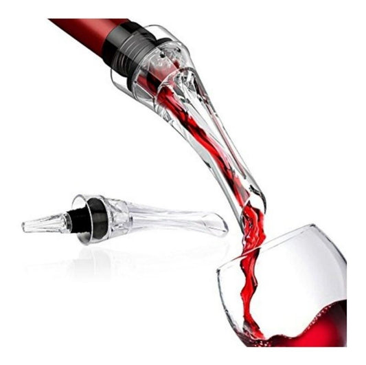 Oxigenador de Vino, Permite que el vino muestre sus aromas deseados,  material de acrílico y silicona