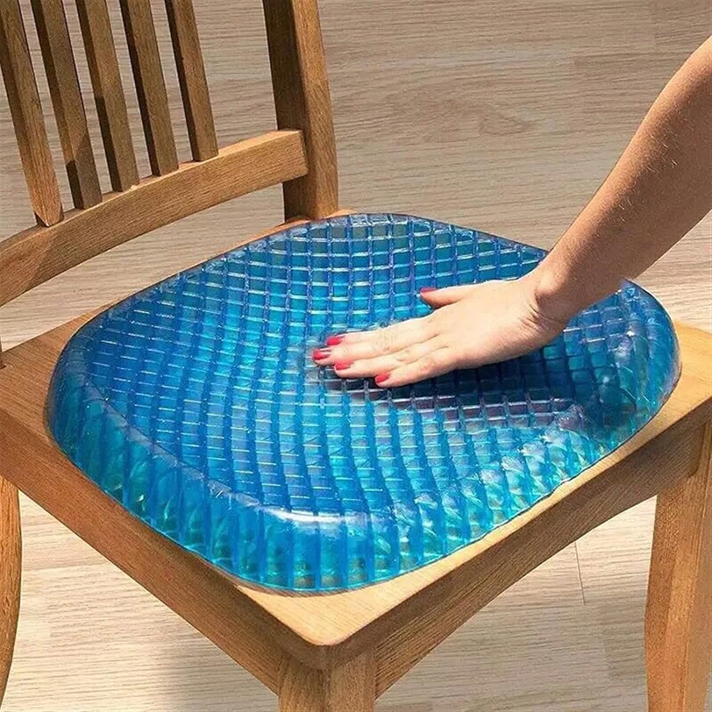Cojín de gel antideslizante suave y cómodo para silla de oficina y masaje al aire libre