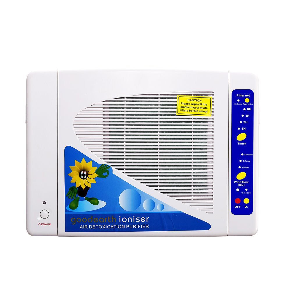 Purificador de Aire de Ozono y Hepa GL-2108, Desinfecta, limpia y desodoriza el aire, Utiliza la función del ventilador